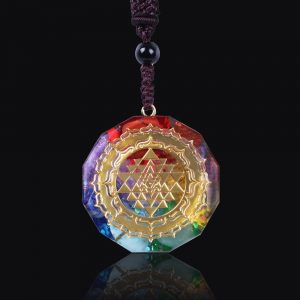 Chakra Necklace - Chakra Pendant - Yoga Necklace - Energy Necklace - Sri Yantra Pendant - Energy Pendant - Yoga Gifts Gallery