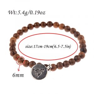 Mala Bracelet – Mala Beads Bracelet – Natural Wood Mala Bracelet - Yoga Jewelry - Yoga Gifts Gallery