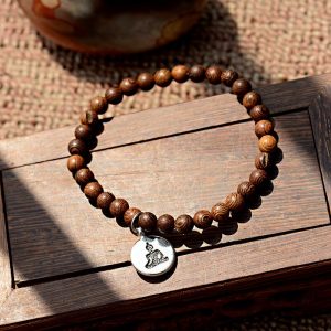 Mala Bracelet – Mala Beads Bracelet – Natural Wood Mala Bracelet - Yoga Jewelry - Yoga Gifts Gallery