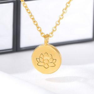 Lotus Necklace – Lotus Flower Necklace – Lotus Pendant – Lotus Jewelry – Yoga Necklace – Yoga Pendant - Yoga Gifts Gallery