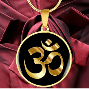 Om Necklace - Om Jewelry - Om Pendant - Gold Om Necklace - Gifts For Yoga Lovers - Yoga Gifts Gallery