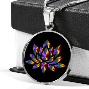 Lotus Necklace - Lotus Pendant - Yoga Jewelry - Prism Lotus Necklace - Lotus Flower Necklace - Lotus Jewelry - Yoga Necklace - Yoga Gifts Gallery