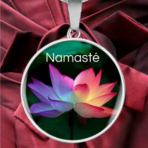 Lotus Necklace - Namaste Necklace - Meditation Necklace - Yoga Necklace - Yoga Jewelry - Yoga Gifts Gallery